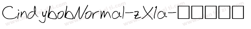 CindybobNormal-zX1a字体转换