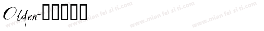 Olden字体转换