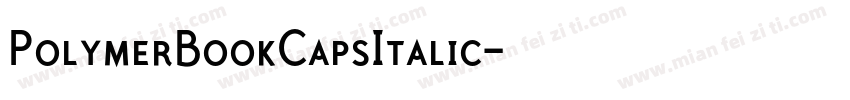 PolymerBookCapsItalic字体转换
