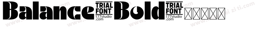 Balance-Bold字体转换