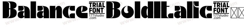 Balance-BoldItalic字体转换