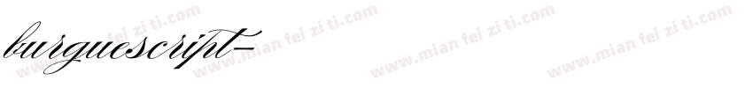 burguescript字体转换