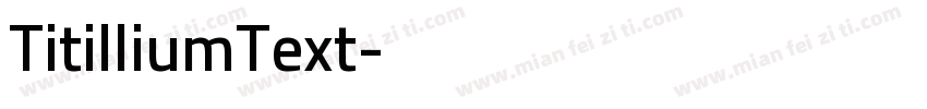 TitilliumText字体转换
