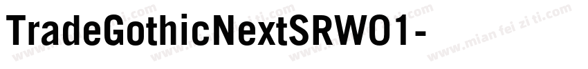 TradeGothicNextSRW01字体转换