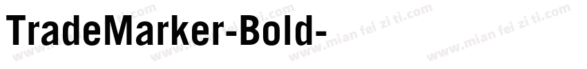 TradeMarker-Bold字体转换