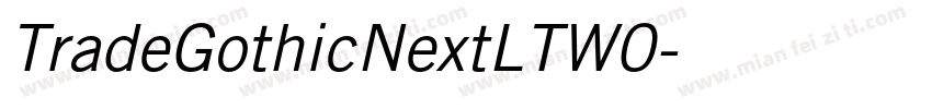 TradeGothicNextLTW0字体转换