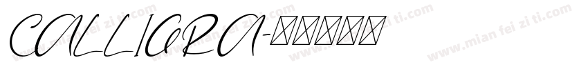CALLIGRA字体转换