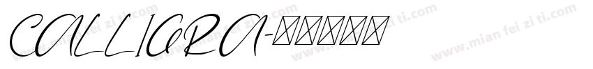 CALLIGRA字体转换
