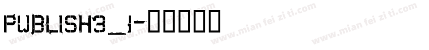 Publish3_1字体转换
