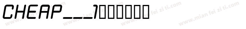 CHEAP___1字体转换