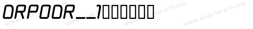 DRPODR__1字体转换