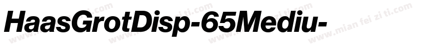 HaasGrotDisp-65Mediu字体转换