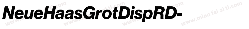 NeueHaasGrotDispRD字体转换