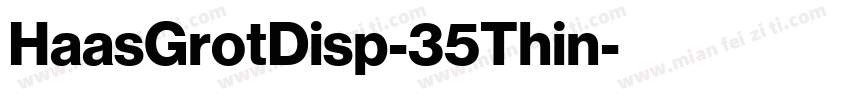 HaasGrotDisp-35Thin字体转换