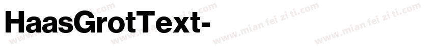 HaasGrotText字体转换