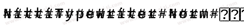 NittiTypewriter-Norm字体转换