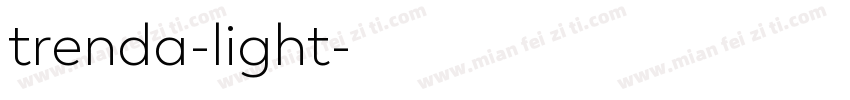 trenda-light字体转换