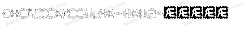 ChenierRegular-8rO2字体转换