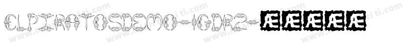 Elpiratosdemo-1GDR2字体转换