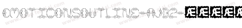 Emoticonsoutline-AJB2字体转换