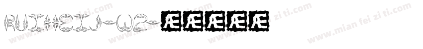 RuiHeiJ-W2字体转换