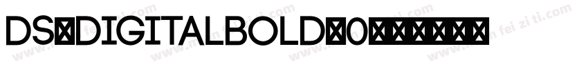DS-DigitalBold_0字体转换