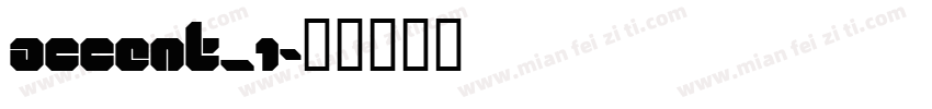 ACCENT_1字体转换