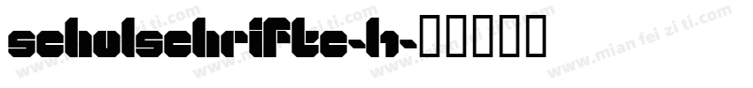 SchulschriftC-L1字体转换