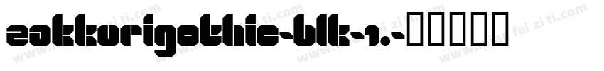 ZakkuriGothic-BLK-1.字体转换