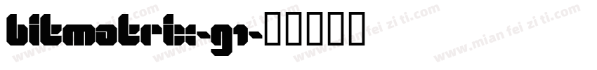 bitmatrix-G1字体转换