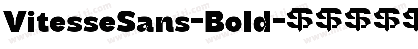 VitesseSans-Bold字体转换