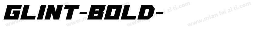 Glint-Bold字体转换