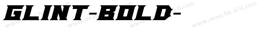 Glint-Bold字体转换