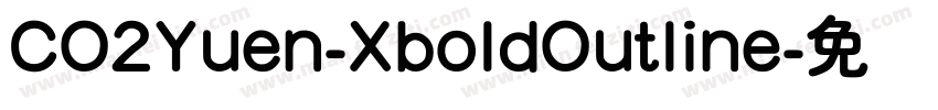 CO2Yuen-XboldOutline字体转换