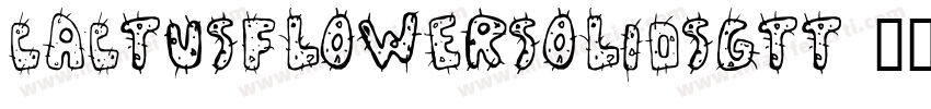 CactusFlowerSolidSGTT字体转换