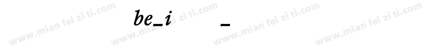 PopplPontifexBE-Italic字体转换
