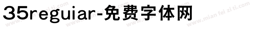 35reguiar字体转换