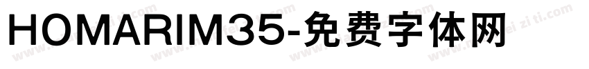 HOMARIM35字体转换