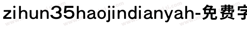 zihun35haojindianyah字体转换