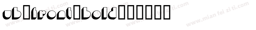 UB-Front-Bold字体转换