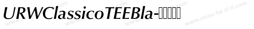 URWClassicoTEEBla字体转换