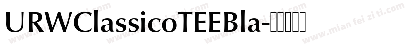 URWClassicoTEEBla字体转换