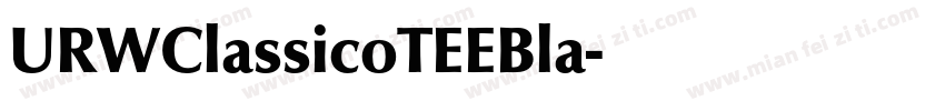 URWClassicoTEEBla字体转换