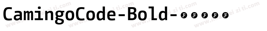 CamingoCode-Bold字体转换