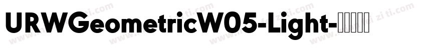 URWGeometricW05-Light字体转换