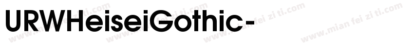 URWHeiseiGothic字体转换