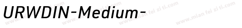URWDIN-Medium字体转换