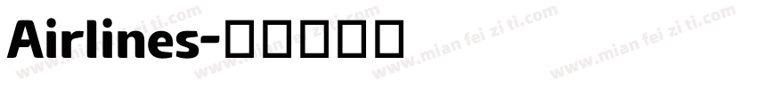 Airlines字体转换