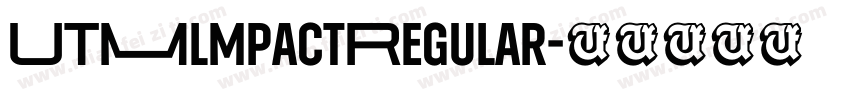 UTMlmpactRegular字体转换