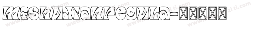 mfshujianregula字体转换